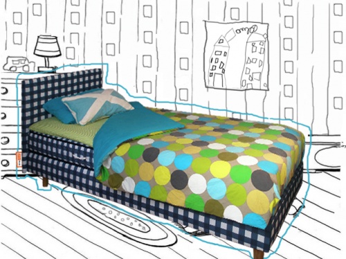 stukje bed detail bed