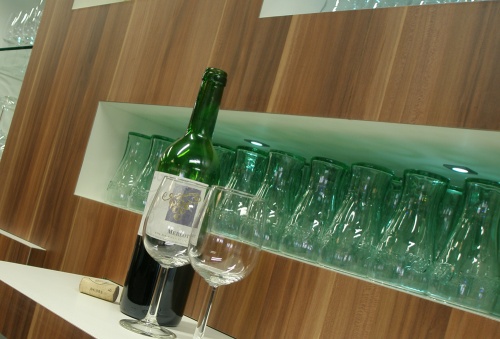 fles en glas fles